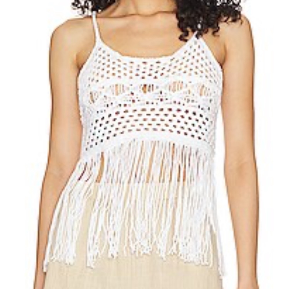 Steve Madden Ria Sweater Tank Optic White XS